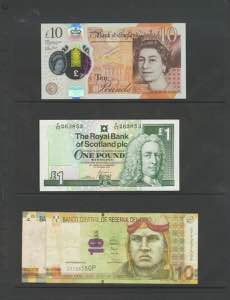 WORLD. Set of 8 foreign banknotes from ... 