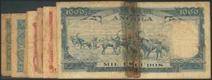 ANGOLA. Set of 9 banknotes of 50 ... 