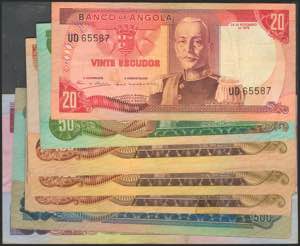ANGOLA. Set of 20 banknotes: 20 ... 
