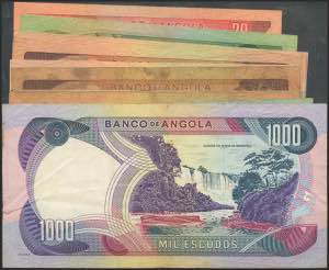 ANGOLA. Set of 20 banknotes: 20 ... 