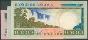 ANGOLA. Set of 5 banknotes, ... 