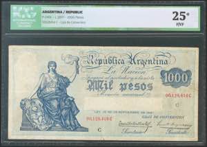 ARGENTINA. 1000 pesos. 1897. Series C. ... 