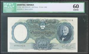 ARGENTINA. 500 pesos. (1964ca). Series A. ... 