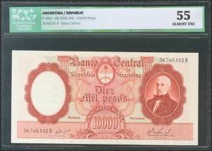 ARGENTINA. 10,000 pesos. (1961ca). Series B. ... 