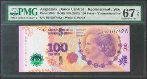 ARGENTINA. 100 pesos. (2012ca). RA series. ... 