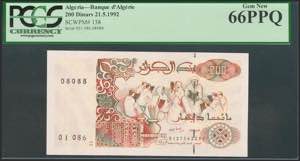 ALGERIA. 200 Dinars. 21 May 1992. ... 