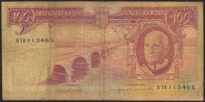 ANGOLA. 100 Escudos. 1962. Bank of ... 