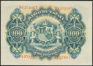 100 pesetas. June 30, 1906. Series ... 