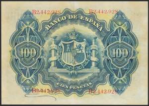 100 pesetas. June 30, 1906. Series ... 