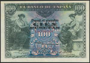 100 pesetas. June 30, 1906. Series C. ... 