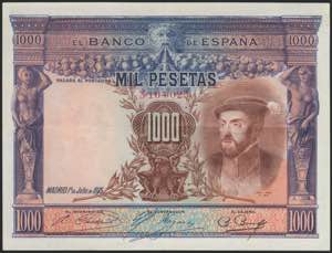 1000 Pesetas. 1 de Julio de 1925. ... 