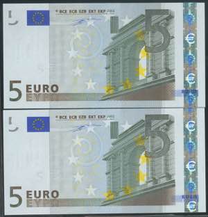5 euros. January 1, 2002. Correlative pair ... 