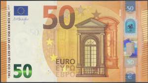 50 Euros. 4 de Abril de 2017. Firma Draghi. ... 
