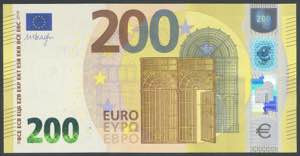 200 Euros. (2019ca). Firma Draghi. Serie U ... 