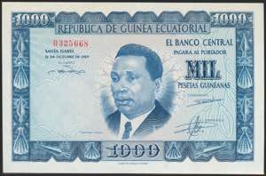 EQUATORIAL GUINEA. 1000 Pesetas. 1969. ... 
