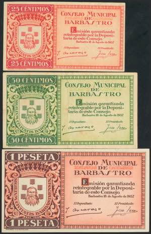 BARBASTRO (HUESCA). 25 Céntimos, 50 ... 