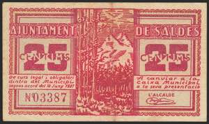SALDES (BARCELONA). 25 cents. June 10, 1937. ... 