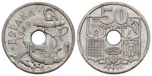 SPANISH STATE. 50 cents. (CuNi. 4.03g / ... 