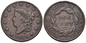 USA. 1 Large Cents (Ae. 10.54g / 28mm). ... 