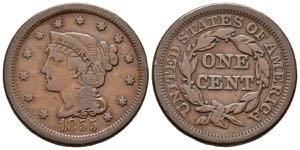 USA. 1 Large Cents (Ae. 10.41g / 28mm). ... 