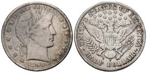 USA. 1/2 Dollar (Ar. 12.31g / 30mm). 1899. ... 