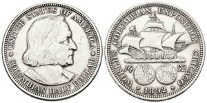USA. 1/2 Dollar (Ar. 12.45g / 36mm). 1892. ... 