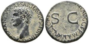 GERMANIC. As. (Ae. 11.08g / 26mm). 39-40 AD ... 