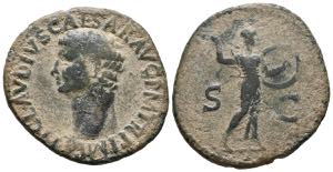 CLAUDIUS I. As. (Ae. 9.18g / 24mm). 41-50 AD ... 