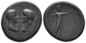 NERON with AGRIPINA. Be20. (Ae. 4.43g / ... 