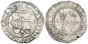 JUANA AND CARLOS (1504-1555). 1 Real (Ar. ... 