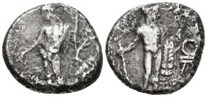 CILICIA, Issos. Stater. (Ar. 9.95g / 22mm). ... 