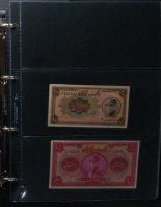 IRAN. Extraordinary set of 307 banknotes, ... 