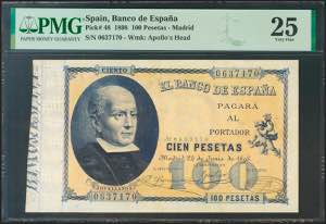 100 pesetas. June 24, 1898. Without series. ... 