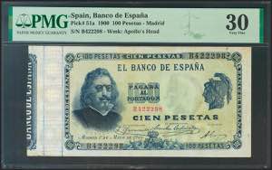 100 pesetas. May 1, 1900. Series ... 