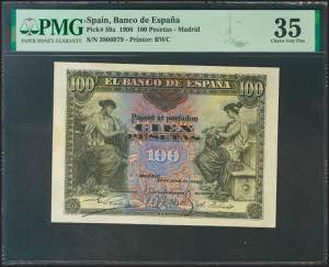 100 pesetas. June 30, 1906. ... 