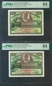 100 pesetas. July 15, 1907. Correlative ... 