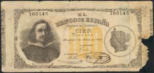 100 pesetas. April 1, 1880. FALSE OF TIME. ... 