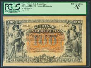 SPANISH BANK OF THE ISLAND OF CUBA. 100 ... 