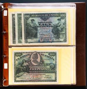 A beautiful set of Bank of Spain notes, ... 