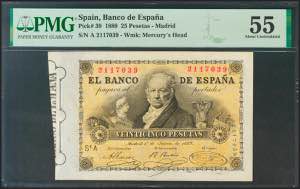 25 pesetas. June 1, 1889. Series A. (Edifil ... 