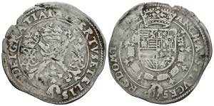 ALBERTO AND ISABEL (1598-1621). 1/4 Patagon. ... 