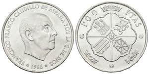 SPANISH STATE (1936-1975). 100 pesetas. (Ar. ... 