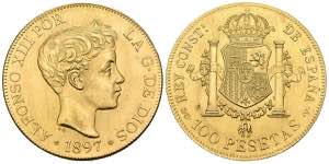 SPANISH STATE (1936-1975). 100 pesetas. (Au. ... 