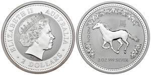 AUSTRALIA. 2 Dollars (Ar. 62.68g / 50mm). ... 