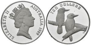 AUSTRALIA. 10 Dollars (Ar. 40.00g/34mm). ... 