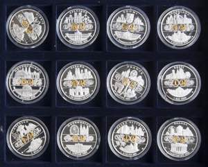 FOREIGN CURRENCIES. Set of 24 commemorative ... 