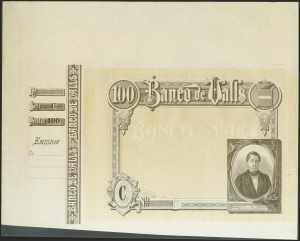 100 pesetas. (1892ca). Bank of ... 