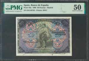 50 pesetas. September 24, 1906. Series B. ... 