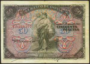 50 pesetas. September 24, 1906. Series C, ... 