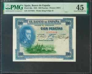 100 Pesetas. 1 de Julio de 1925. Sin serie. ... 